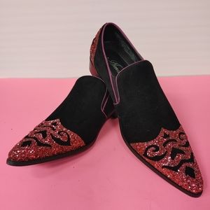 MEN'S AMALI SHIMMER VELVET SLIP ON WITH POINTED TOE